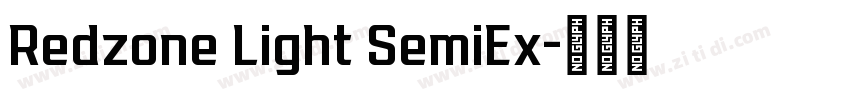 Redzone Light SemiEx字体转换